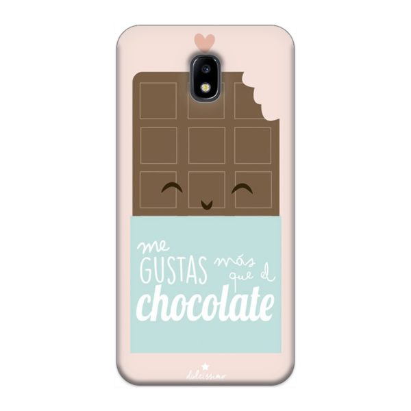 Funda Me gustas más que el chocolate para Samsung J5 2017